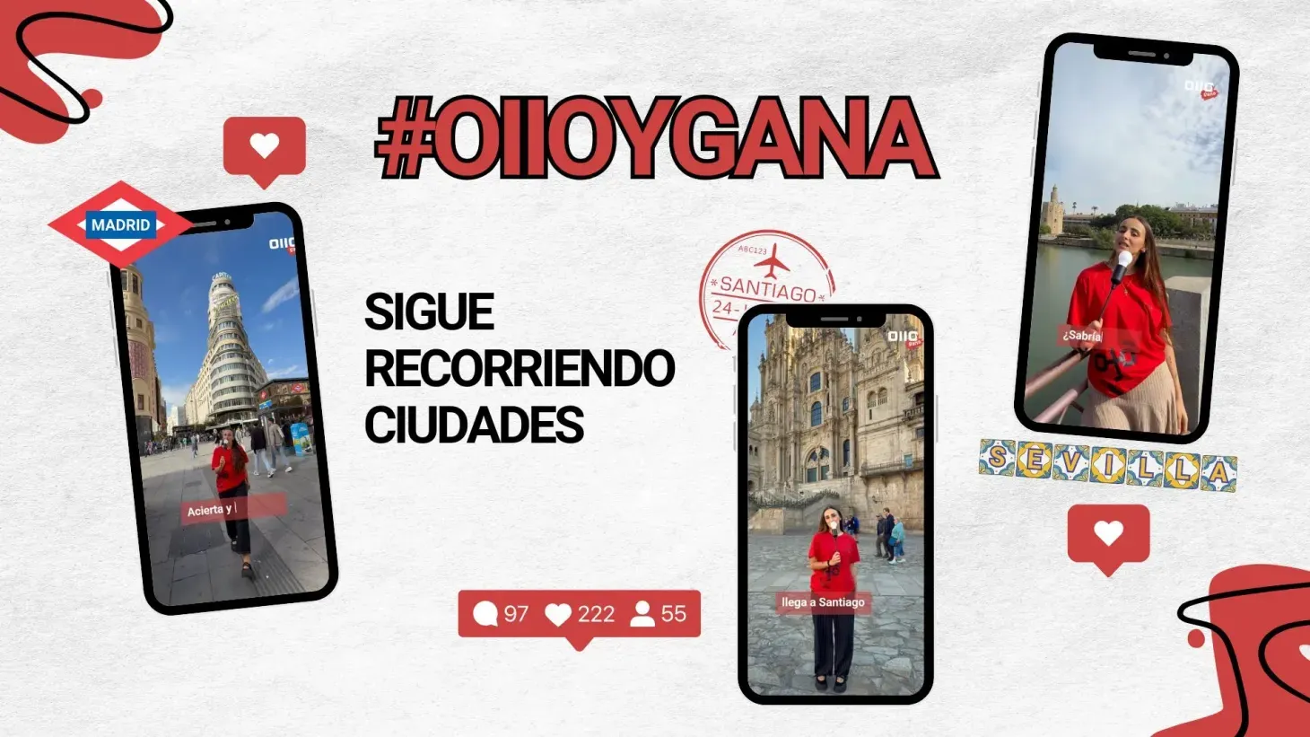 #OIIOyGana: el concurso callejero que ya ha recorrido Madrid, Sevilla y Santiago de Compostela